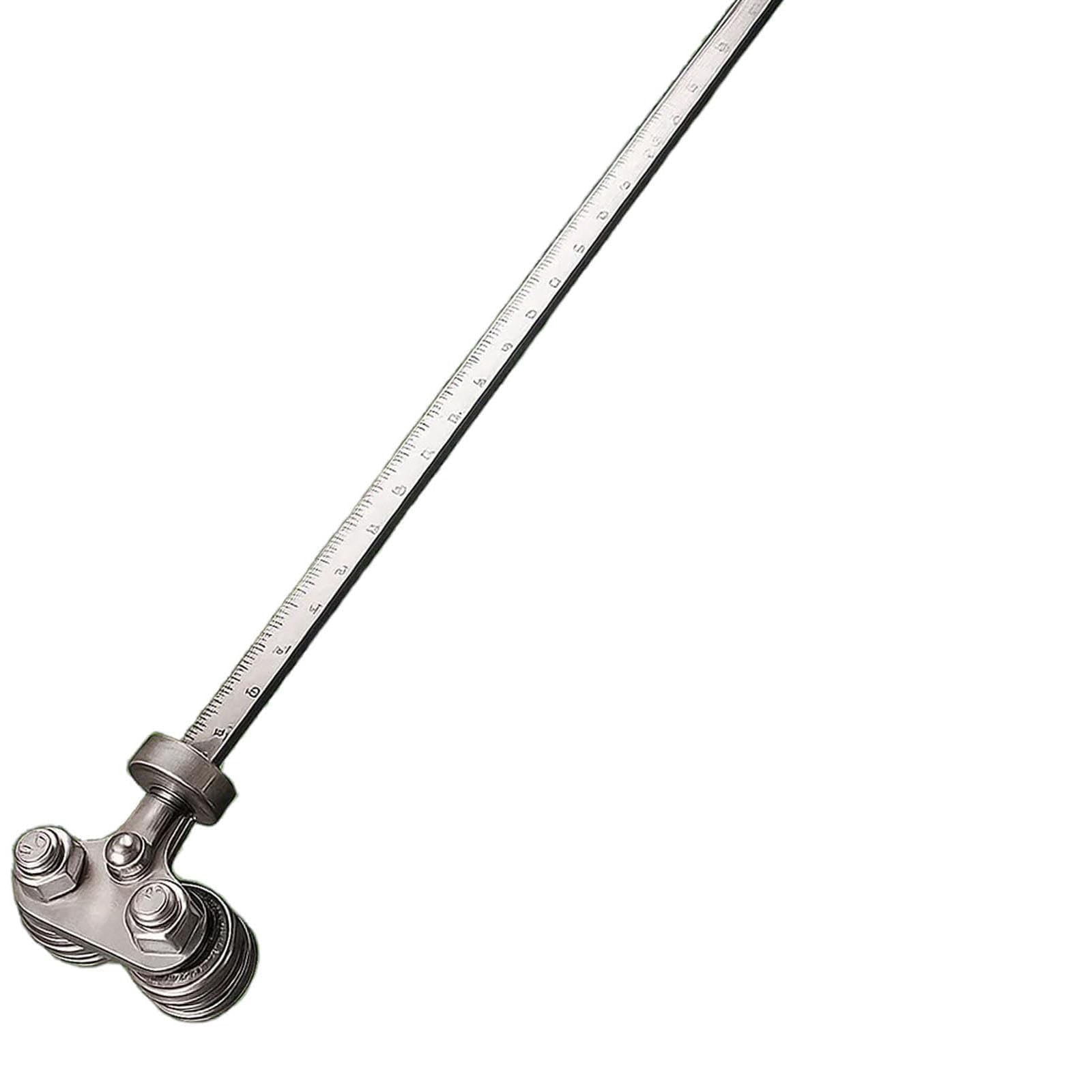 Positioning Calipers for Precise Measurements & Easy Wood Cutting, Stainless Steel Circular Saw Guide Adjustable Guide Rail with Locking Screw Furniture DIY Carpentry (Single axis, 50cm/20in)