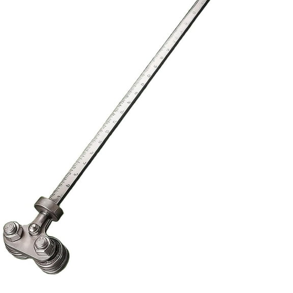 Positioning Calipers For Precise Measurements & Easy Wood Cutting,Stainless Steel Measuring Tool For Circular Saws With Adjustable Guide Rail And 3Mm Bearings,50Cm Woodworking