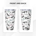 thumbnail image 3 of Lsque Dachshund Dog Puppy Pattern 20oz Car Cup with Lid and Straw, Insulated Coffee Cup with Straw Topper, Spill Proof Travel Coffee Mug, Stainless Steel Tumble-Straw Three-piece Set, 3 of 8