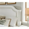 thumbnail image 3 of Bowery Hill Mid-Century Wood King Mansion Bed in White Finish, 3 of 4
