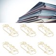thumbnail image 4 of Paper Clips, 100pcs Metal Paper Clips Heart Love Shape  For Home For File Sorting For Office Love, 4 of 8
