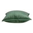 thumbnail image 5 of Parkland Collection Agua Green Solid Quilted Throw Pillow, 5 of 7