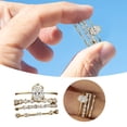 thumbnail image 2 of 4 Pcs Zircon Anillo Juegos para Mujeres Niñas Elegante Zirconia Anillos Set Moda Joyería Regalos de cumpleaños para las señoras, 2 of 8