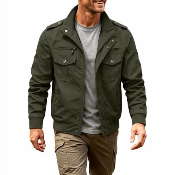 Mens Lightweight Bomber Jacket Causal Windbreaker Zip Up Fall Coat Zipper Spring Fall Bomber Jackets Sports Shell Jacket