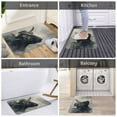 thumbnail image 5 of Honeii Mystical Bull in Fog Pattern Door Mat, Welcome Door Mats Outdoor Indoor, Stain and Fade Resistant, Non-Slip Entry Matfor Bedroom, Bathroom, Kitchen, 5 of 7