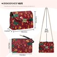 thumbnail image 6 of TSOVTHRID Christmas Dachshund Dog Red Print Small Crossbody Bag for Women Casual Leather Crossover Shoulder Bag Christmas Women's Cross Body Handbags with Anti-Theft Zipper, 6 of 7