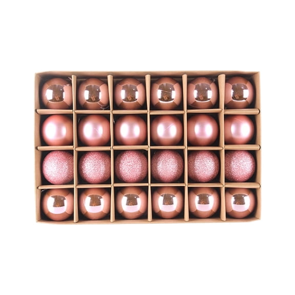 NWOKYZGH Christmas Glass Balls Multi Colors Included with Loop Set Festival Home Party Decors Xmas Tree Hanging Pendant 24PC 2.3In