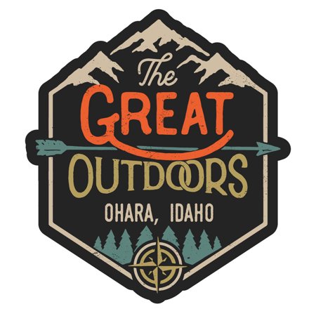 Ohara Idaho The Great Outdoors Design 2-Inch Vinyl Decal Sticker