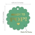 thumbnail image 6 of Inkdotpot Pack Of 50 Real Gold Foil Paper Tags Ready To Pop Baby Shower Favor Hang Tags, 6 of 7