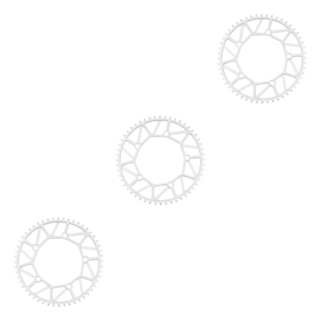 xinxixnxx Improved Performance And Wide Compatibility - Durable Bike Crank set Bicycles Crank Chain Ring 52T silver 3Set