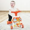 STEADY 2 In 1 Piano Baby Learning Walker Study Desk with Sound & Light