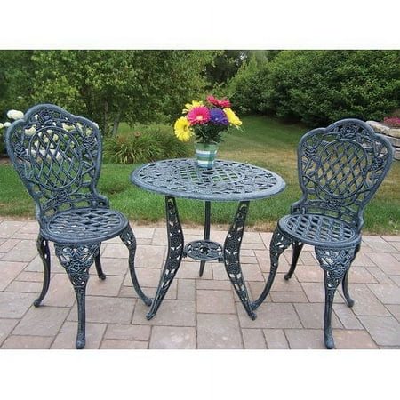 Oakland Living Tea Rose 3 Piece Bistro Set