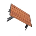 thumbnail image 1 of Maytalsory Portable Aluminum Alloy Folding Table Compact And Lightweight Folding Picnic Table Foldable Table dark Wood color 1Set, 1 of 6