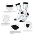 thumbnail image 4 of Honeii Nautical Lighthouse Sailboat Print Adult Socks,Crew Socks,Casual Calf Socks,Daily Wear Socks for Men & Women, Perfect for Sports, Casual and Everyday Use, 4 of 6