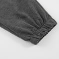thumbnail image 6 of Sngxgn Woman Pants Women Casual Pants Solid Drawstring Elastic Waist Long Straight Pants(Dark Gray,L), 6 of 7