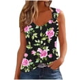 thumbnail image 2 of Womens Tank Tops Womens Summer Tank Tops Casual Tank Tops for Women Sleeveless Tops for Women Women's Solid Color Camisole Sleeveless T-Shirt Loose Tank, 2 of 4