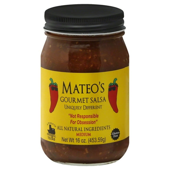 Pack Of 2 Mateo's Medium Gourmet Salsa - 16 oz (Packaging May Vary)