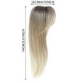 thumbnail image 3 of Pullover Toupee-Hair Toppers for Women 360 3D Topper with Hair Clip with Thinning Hair 18 Inch Toppers Hair Pieces for Women Clip in ( Mix Blonde with Dark Root, Women'S Hair Accessories, 360 Degree, 3 of 3