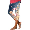 thumbnail image 1 of Pantalones de Ajuste Seco Mujeres Pascua Impresa Leggings Recortados, Estirable Transpirable Casual Y Yoga, 1 of 4
