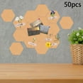 thumbnail image 6 of Cork Boards Wall Decor Bulletin Tiles with Memo Cork Boards Bulletin Board for , Hexagon, 6 of 9