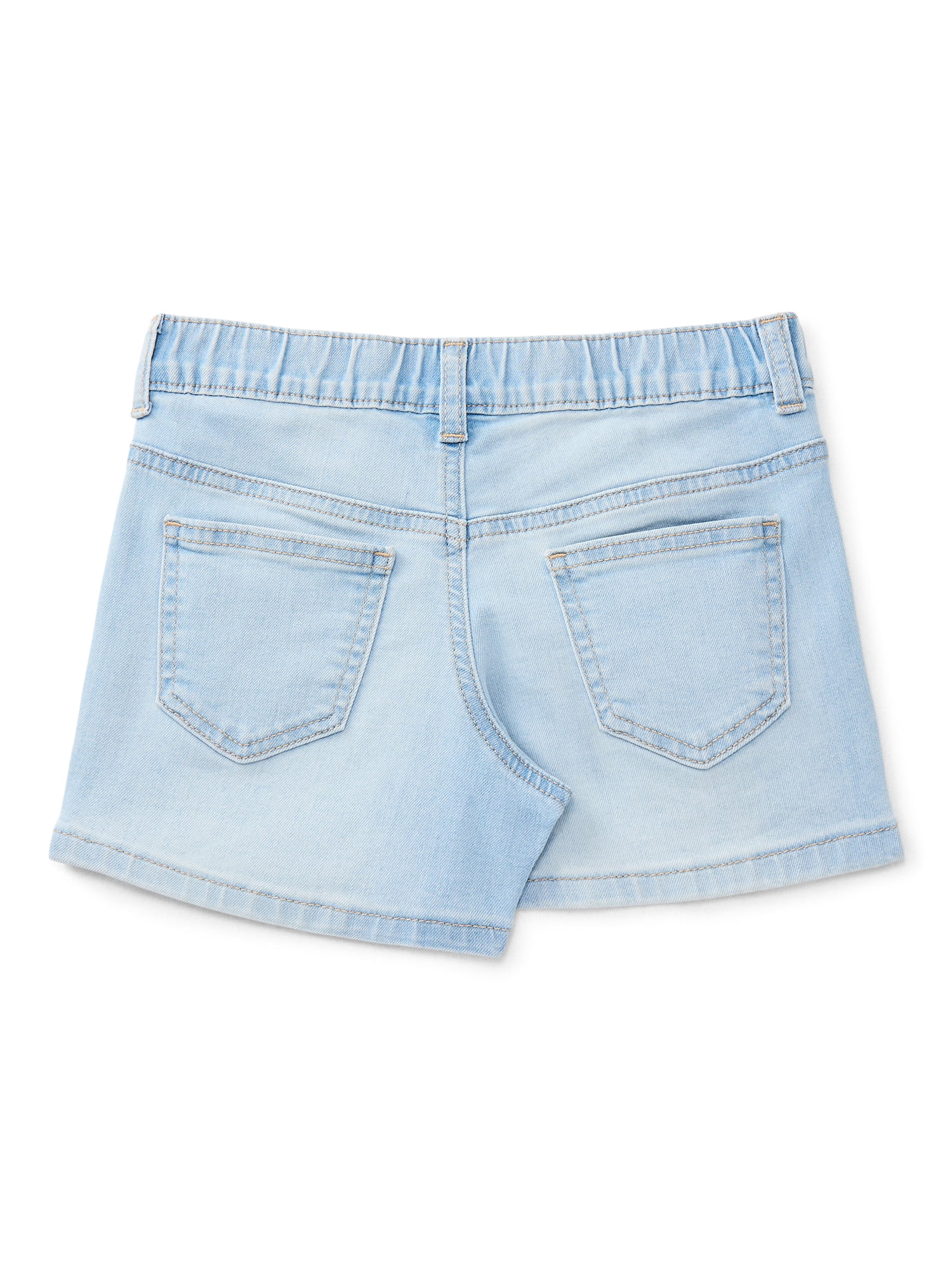 Wonder Nation Girls Denim Short, Sizes 4-18 & Plus