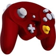 thumbnail image 6 of eXtremeRate Scarlet Red Faceplate Backplate for Nintendo GameCube Controller, Soft Touch Grip Replacement Housing Shell Cover with Buttons for Nintendo GameCube Controller - Controller NOT Included, 6 of 8