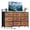 Rust, variant on edx 9-Drawer Fabric Dresser TV Stand, Multifunctional Storage Cabinet with Power Outlets & LED Light, Rust