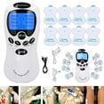 thumbnail image 2 of Wallfire TENS Unit Electronic Pulse Massager for Electrotherapy Pain Therapy Muscle Stimulator Massager, 8 Modes and 4 Pads, Electric Massager for for Shoulder Neck Back Waist Legs Feet,White, 2 of 10