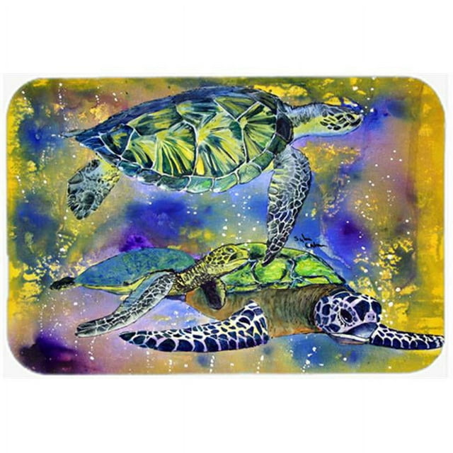 Carolines Treasures 8405LCB Turtle Glass Cutting Board - Large