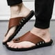 thumbnail image 1 of Chanclas de verano para hombre, zapatillas de playa, cómodas zapatillas con punta abierta y correa en T Wmkox8yii  123q657, 1 of 6