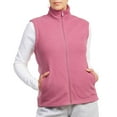 thumbnail image 4 of Women's Polar Fleece Zipper Vest Sleeveless Jacket, Dark Rose 3XL, 1 Pack, 4 of 8
