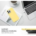 thumbnail image 5 of Sumao Designed for iPhone 13 Pro Max Case, Silicone Shockproof Slim Thin Phone Case (Yellow), 5 of 11