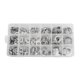 thumbnail image 1 of Surtido de arandelas planas de aluminio, anillos de sellado, tapón de drenaje de aceite métrico automotriz 450 piezas internas de 45 mm, 1 of 7