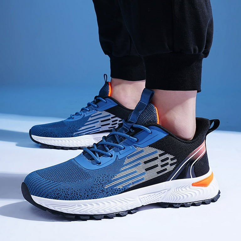 Men s Wide Classic Sneakers Wide Retro Running Shoes for Men Lightweight Breathable Cross Trainers for Flat Feet Heel Sneakers Walmart