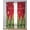 Green White Red, variant on Brown Christmas Tree Sheer Curtains 39 Inch Length 2 Panels Set for Living Room/Bedroom, Xmas Trees Snowflake Winter Wood Kitchen Curtains Grommet Semi-Sheer Curtains Window Treatments 27.5"x39"x2