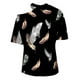 thumbnail image 5 of Camiseta informal para mujer, blusa estampada de manga corta con cuello redondo y hombros descubiertos Fridja  ghk3112, 5 of 5