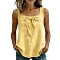 thumbnail image 3 of Msgweeeg Cami Summer Sleeveless Blouses Women Square Neck Regular Fit Streetwear Beach Blouse, 3 of 8