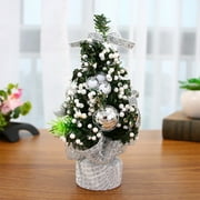 Tiny Christmas Tree, Small Artificial Tree, Christmas Ornament, 8.27 Inch Tree Collectible Pine Tree Christmas Tree Decoration Artificial Holiday Tree Indoor Outdoor Decor