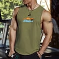 thumbnail image 2 of Camiseta sin mangas de malla con cuello redondo para hombre, prenda deportiva de moda de verano, para correr, sin mangas, de secado rápido, 2 of 5