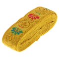 thumbnail image 1 of Bearachild Rollo de cinta de Jacquard de costura de estilo nacional decoración de manualidades DIY amarillo Tela de costura y artesanía Amarillo 45 mm x 7 m, 1 of 1