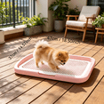 thumbnail image 3 of XIBUFE 2026 New Puppy Pad Holder, Dog Potty Pad Tray, Reusable Indoor Dog Potty Tray with Mesh, Pee Pad Holder for Small & Large Dogs (18.5” X 14.57”), 3 of 7