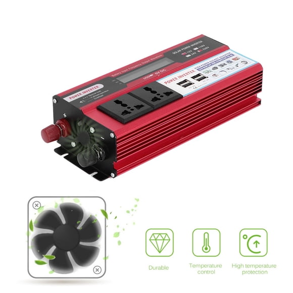 Inversor, convertidor de energía solar para automóvil de 750 W, convertidor de energía solar de 7 W, rendimiento impulsado