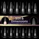 thumbnail image 2 of Fiudx Uñas Postizas Superlargas, 240 Unidades, 12 Tamaños Fáciles de Elegir, Diseño Fino y Cómodo, Ideal para Fiestas, Ocasiones Especiales., 2 of 2