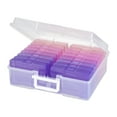 thumbnail image 4 of Novelinks Photo Storage Box with 16 Inner 4" x 6" Photo Case Organizer Box and Craft Keeper with handle for Photo Puzzles Cards Seed Packets,4 Pink Colors and 4 Purple Colors, 4 of 11