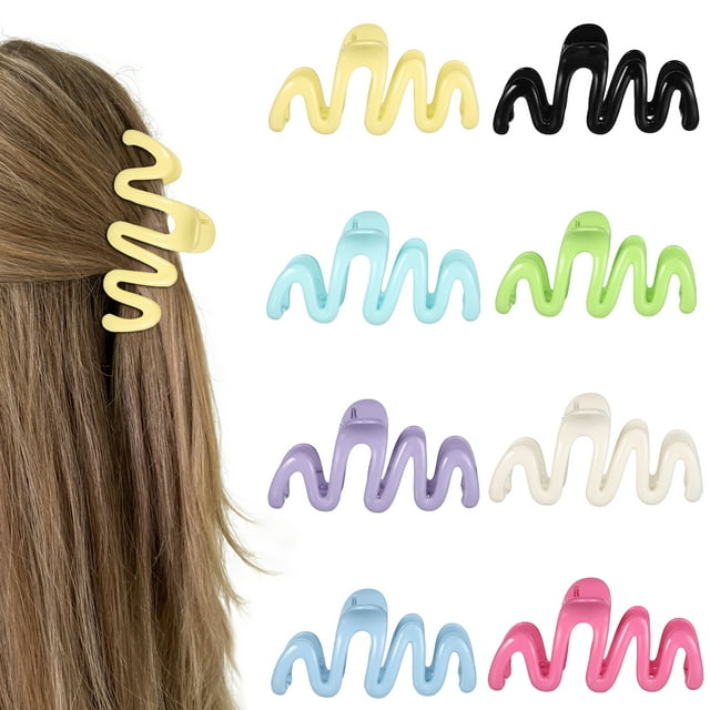 8 Uds. Pinzas para el pelo con forma de garra para mujer, pinzas para el pelo para niña, accesorios para el cabello para mujer