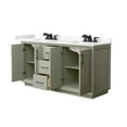 thumbnail image 3 of Wyndham Collection WCF414166DLZGTUS3MXX Strada 66" Free Standing Double Basin Vanity Set -, 3 of 7