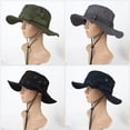 thumbnail image 2 of Women Wide Brim Outdoor Garden Hiking Cap Sun Hat Neck Flap Cover Bucket Hat NAVY BLUE, 2 of 8