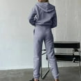 thumbnail image 6 of 2 Piece Outfits for Women Sweatsuit Set Track Suits Zipper Hoodie Sweatshirts Workout Sweatpants with Pockets, 6 of 7