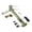 Army Green, variant on Bracelets Jig Paracord Bracelets Maker Adjustable Stainless Steel Braiding Tool