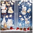 thumbnail image 3 of Juego de pegatinas de Navidad para ventana, calcomanías de cristal de Papá Noel, árbol de Navidad, copo de nieve, decoración del hogar de Año Nuevo, regalos de 2025, 9 Uds./set, 2024, 3 of 5